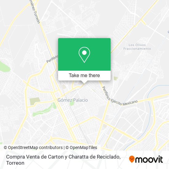 Compra Venta de Carton y Charatta de Reciclado map