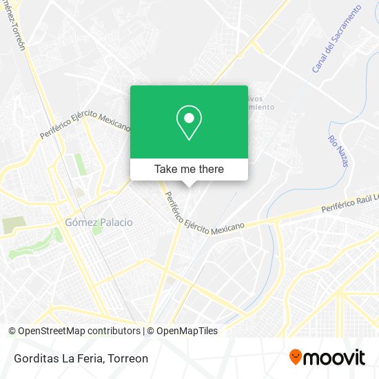 Mapa de Gorditas La Feria