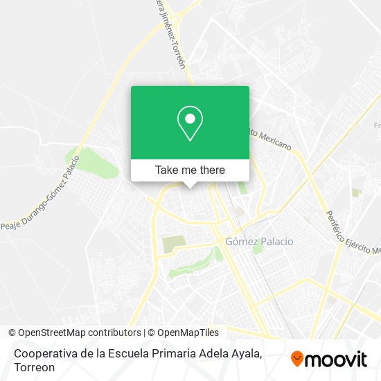 Cooperativa de la Escuela Primaria Adela Ayala map
