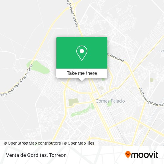 Mapa de Venta de Gorditas