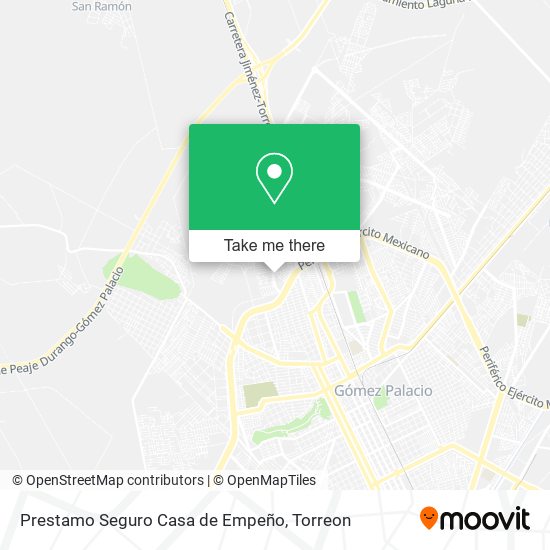 Mapa de Prestamo Seguro Casa de Empeño