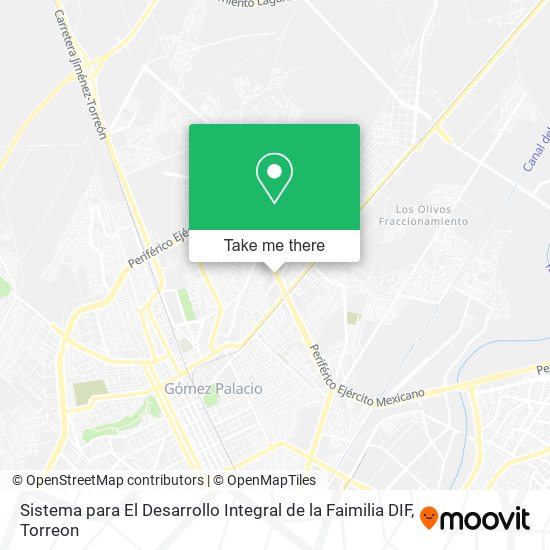 Sistema para El Desarrollo Integral de la Faimilia DIF map