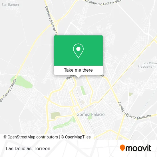 Las Delicias map