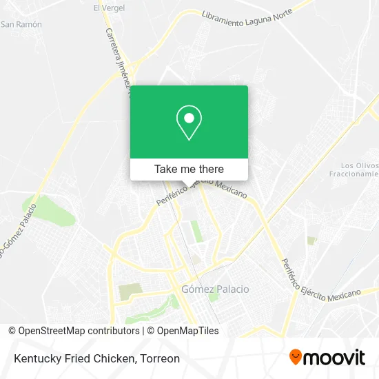 Kentucky Fried Chicken map