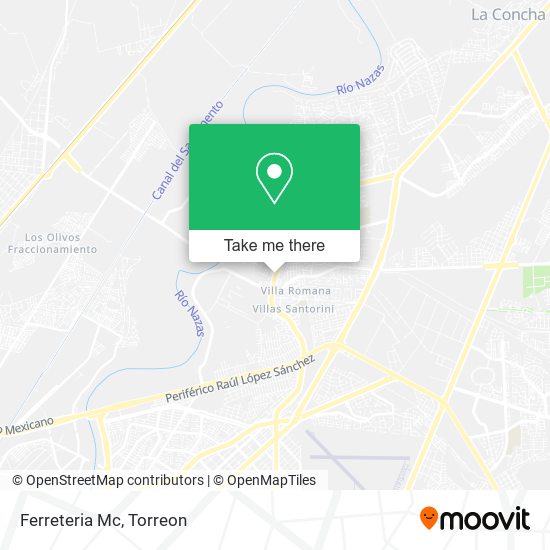 Mapa de Ferreteria Mc