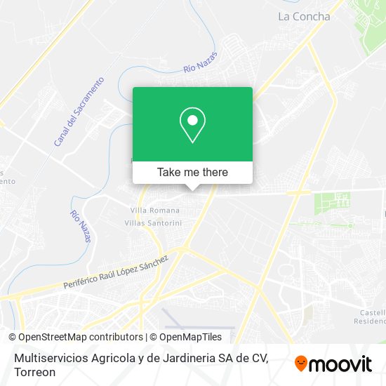 Multiservicios Agricola y de Jardineria SA de CV map