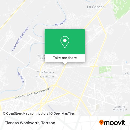 Tiendas Woolworth map