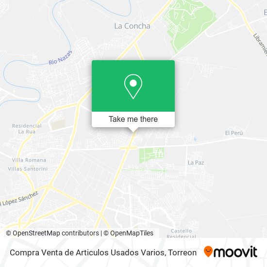 Compra Venta de Articulos Usados Varios map