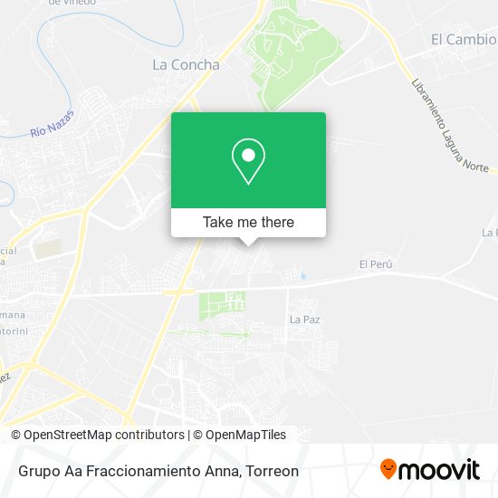 Grupo Aa Fraccionamiento Anna map