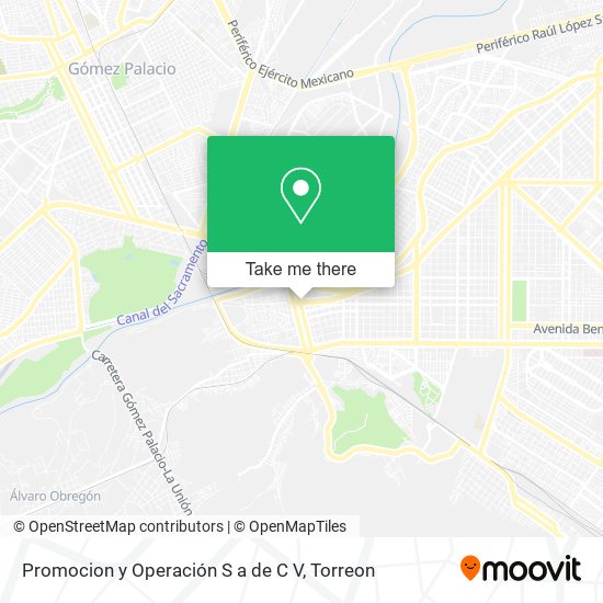 Promocion y Operación S a de C V map