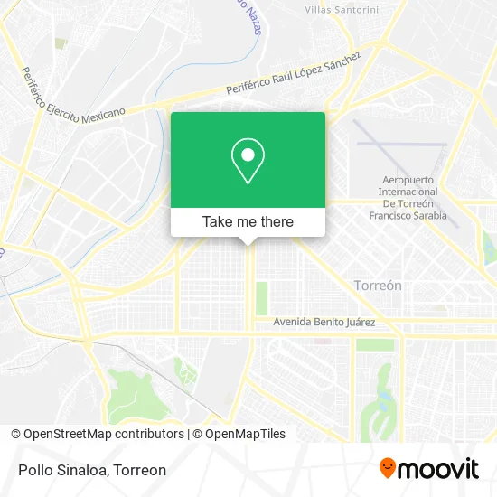 Pollo Sinaloa map