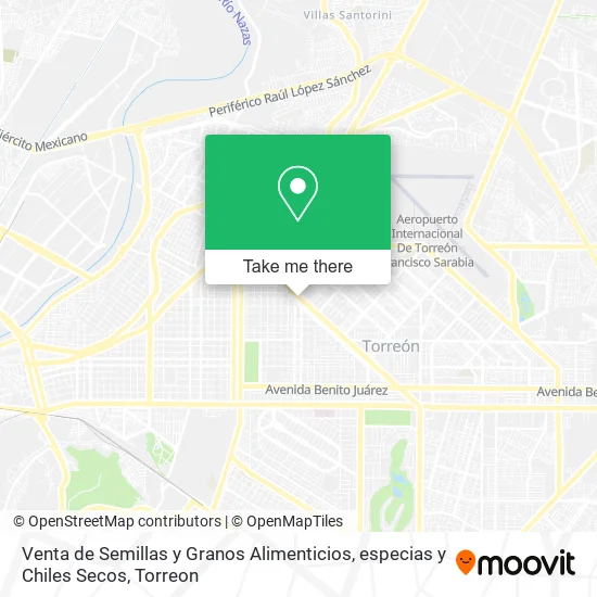 Venta de Semillas y Granos Alimenticios, especias y Chiles Secos map
