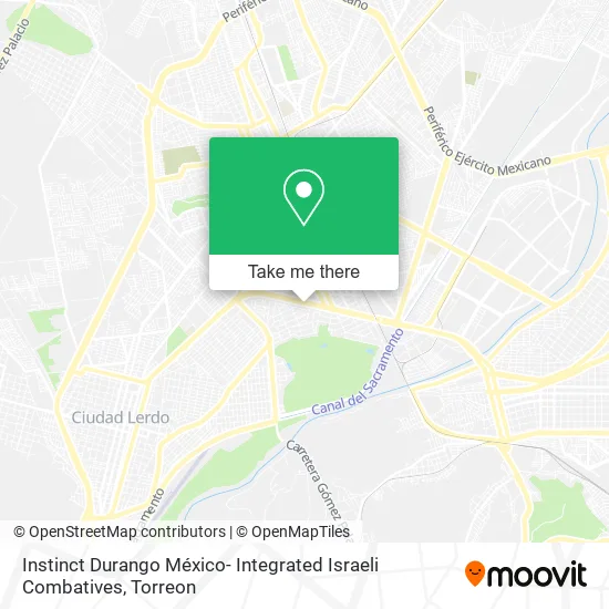 Instinct Durango México- Integrated Israeli Combatives map