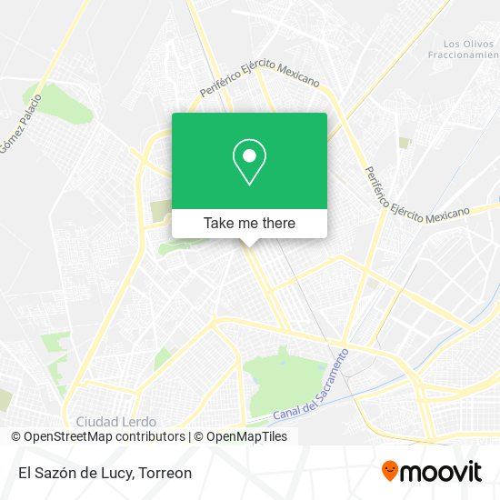 Mapa de El Sazón de Lucy