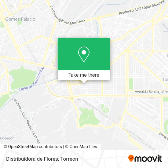 Distribuidora de Flores map