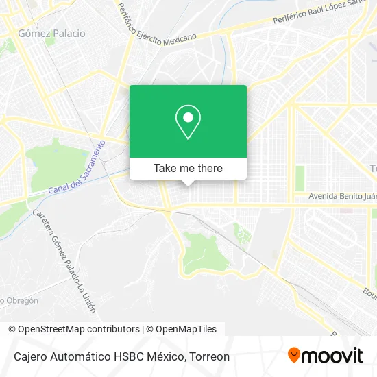 Cajero Automático HSBC México map