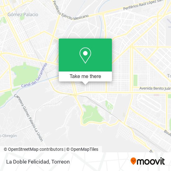 Mapa de La Doble Felicidad