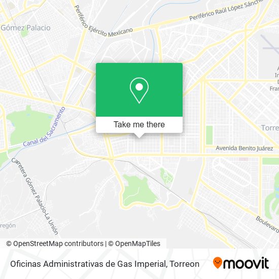 Oficinas Administrativas de Gas Imperial map