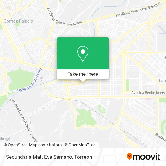 Secundaria Mat. Eva Samano map