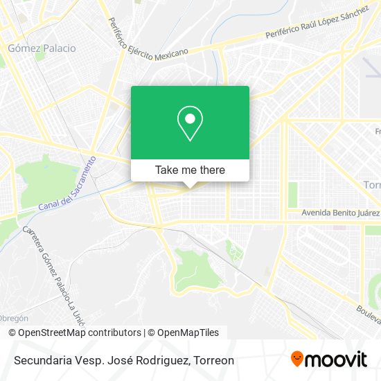 Mapa de Secundaria Vesp. José Rodriguez