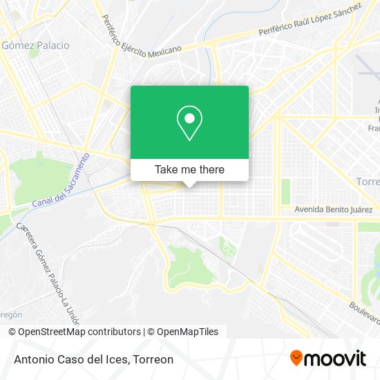 Mapa de Antonio Caso del Ices