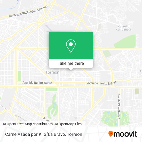 Carne Asada por Kilo 'La Bravo map
