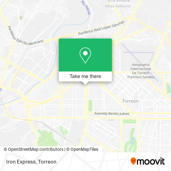Iron Express map