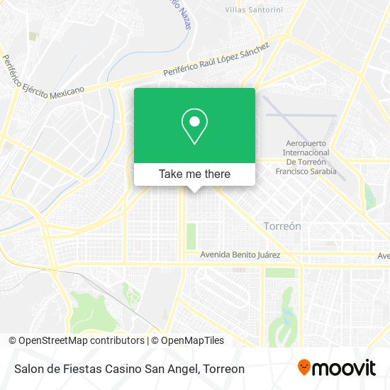 Salon de Fiestas Casino San Angel map