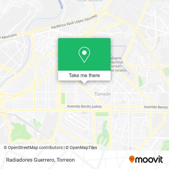 Radiadores Guerrero map