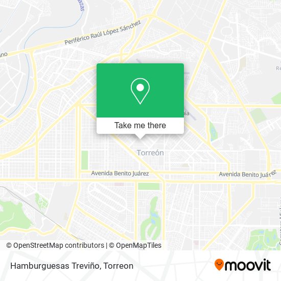 Hamburguesas Treviño map