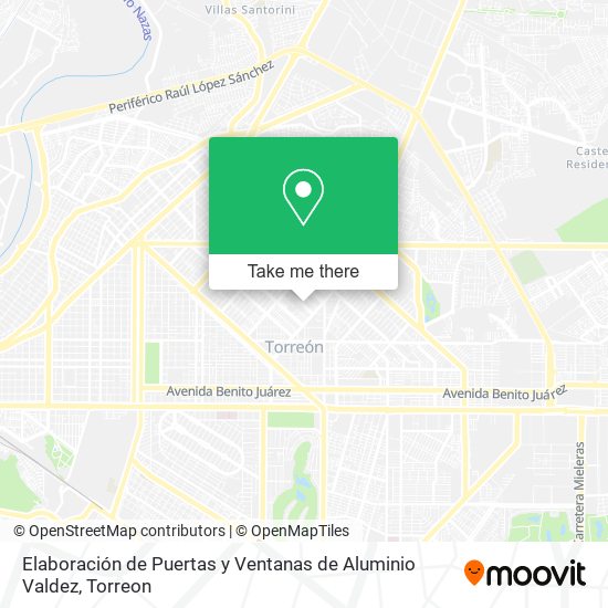 Elaboración de Puertas y Ventanas de Aluminio Valdez map