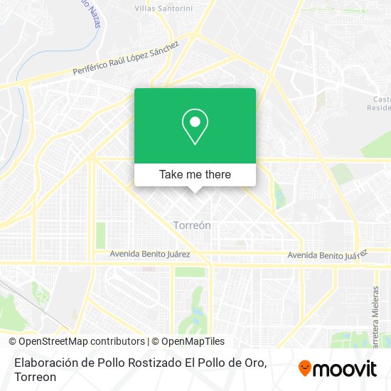Elaboración de Pollo Rostizado El Pollo de Oro map