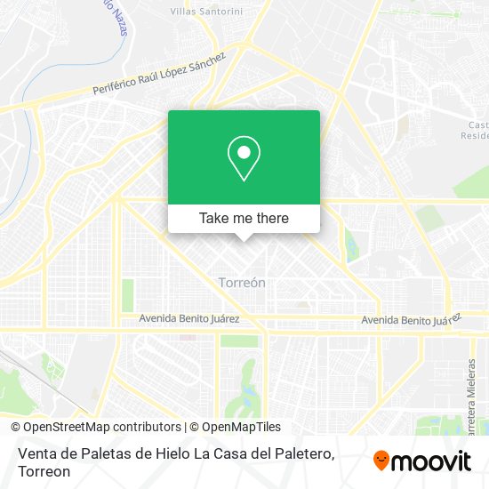 Venta de Paletas de Hielo La Casa del Paletero map