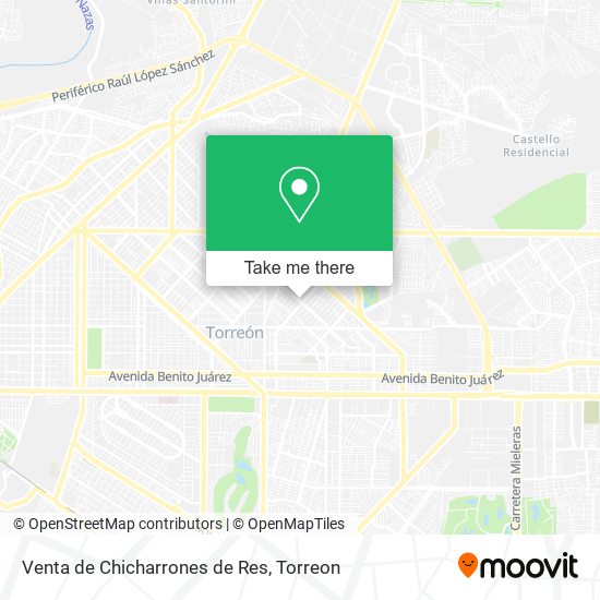 Venta de Chicharrones de Res map