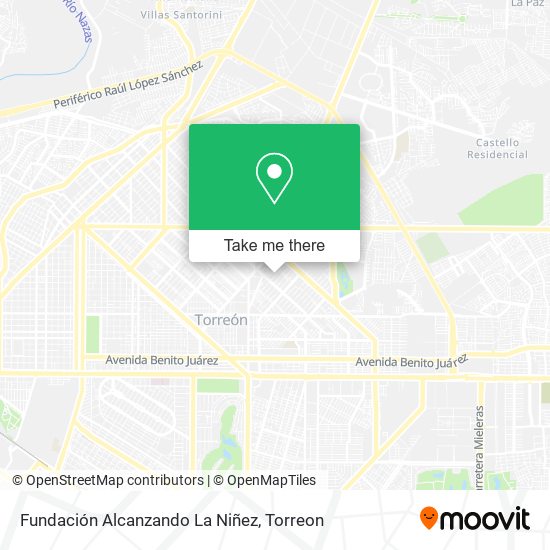 Fundación Alcanzando La Niñez map