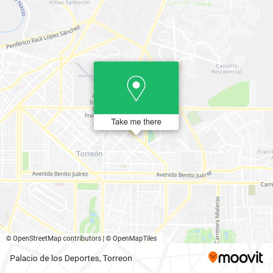 Mapa de Palacio de los Deportes
