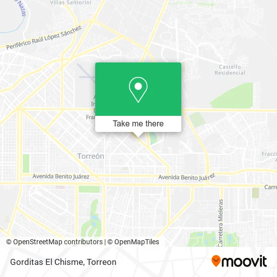 Gorditas El Chisme map