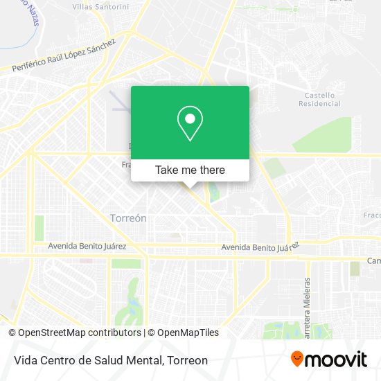 Vida Centro de Salud Mental map