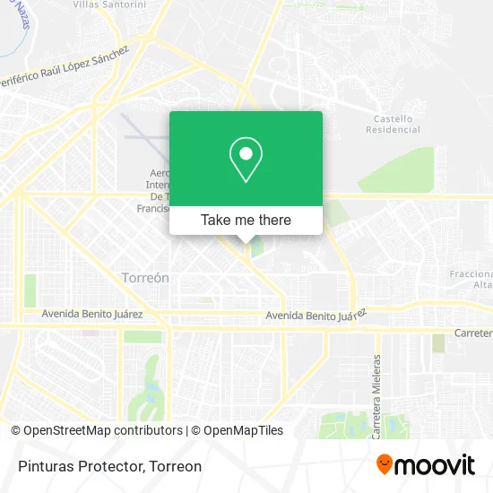 Pinturas Protector map