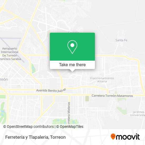 Ferretería y Tlapaleria map