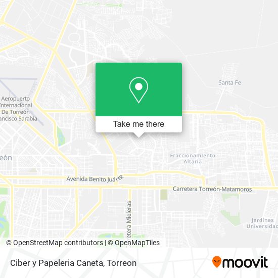 Ciber y Papeleria Caneta map