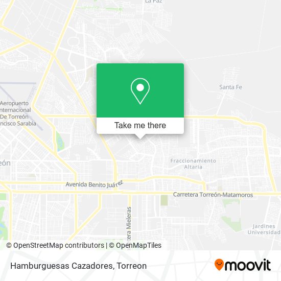 Hamburguesas Cazadores map