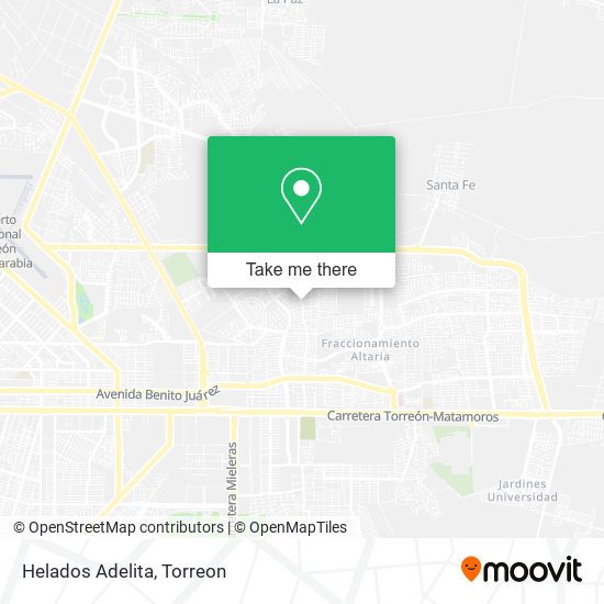 Mapa de Helados Adelita