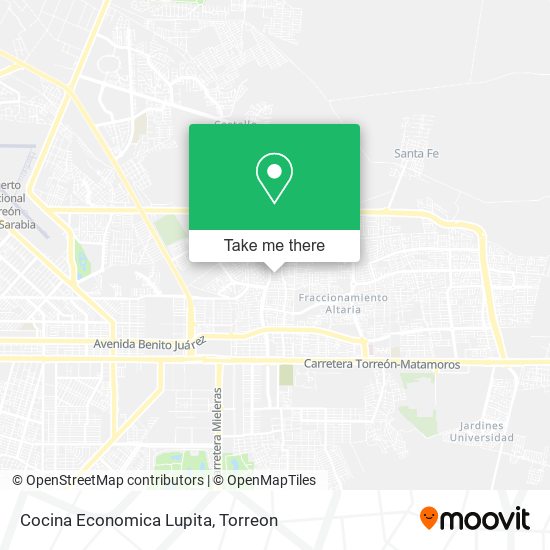 Mapa de Cocina Economica Lupita