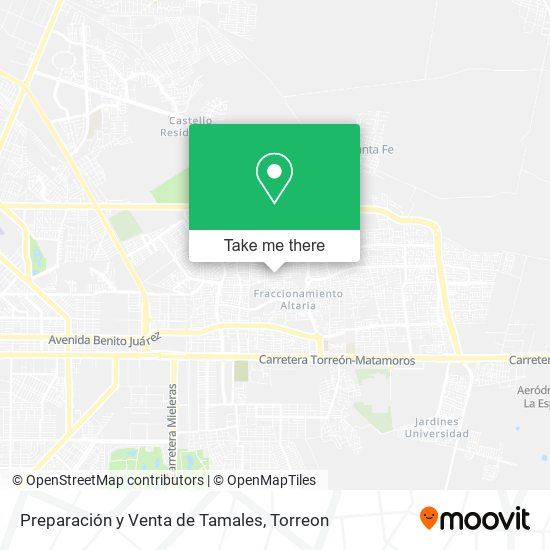 Mapa de Preparación y Venta de Tamales