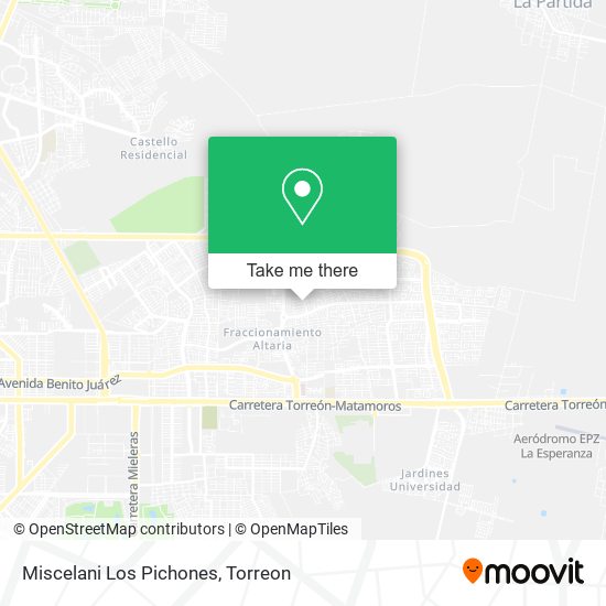 Miscelani Los Pichones map