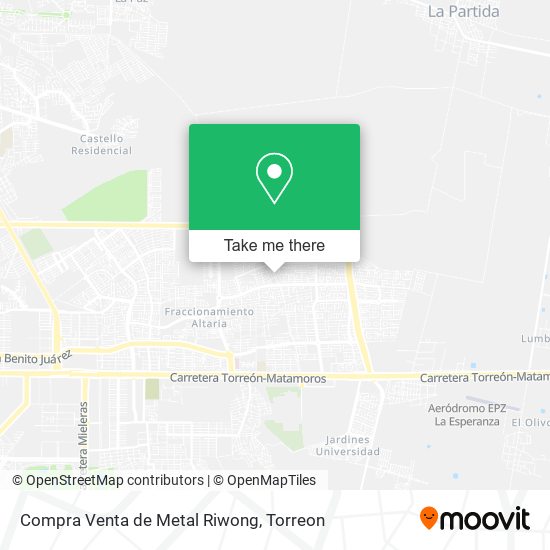 Compra Venta de Metal Riwong map