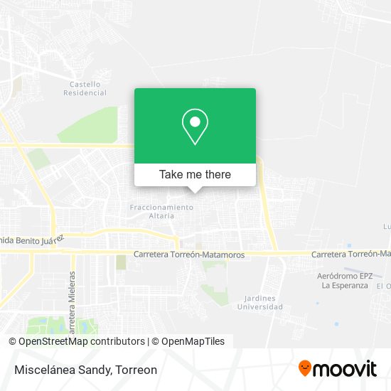 Mapa de Miscelánea Sandy