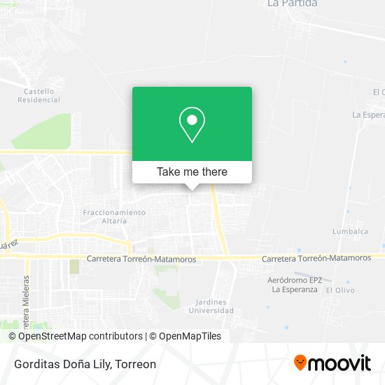 Gorditas Doña Lily map