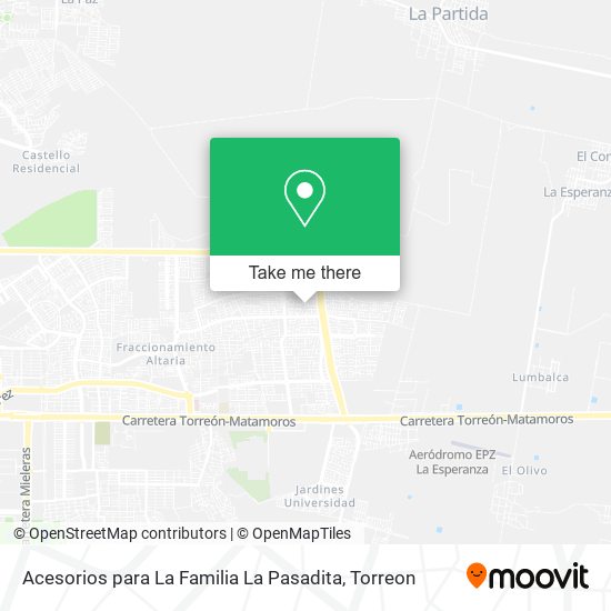 Acesorios para La Familia La Pasadita map